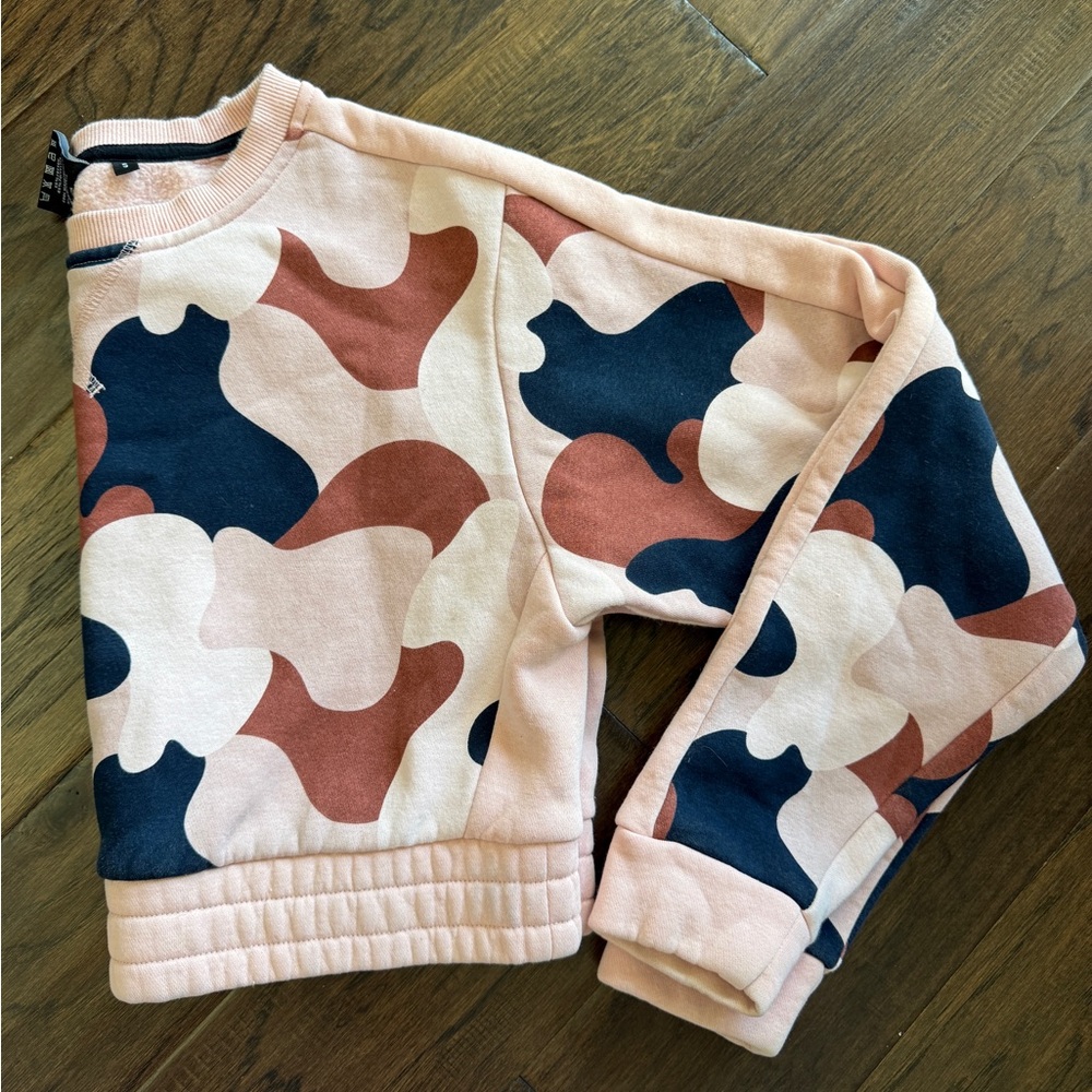 Balance athletica cropped camo fleece sweatshirt